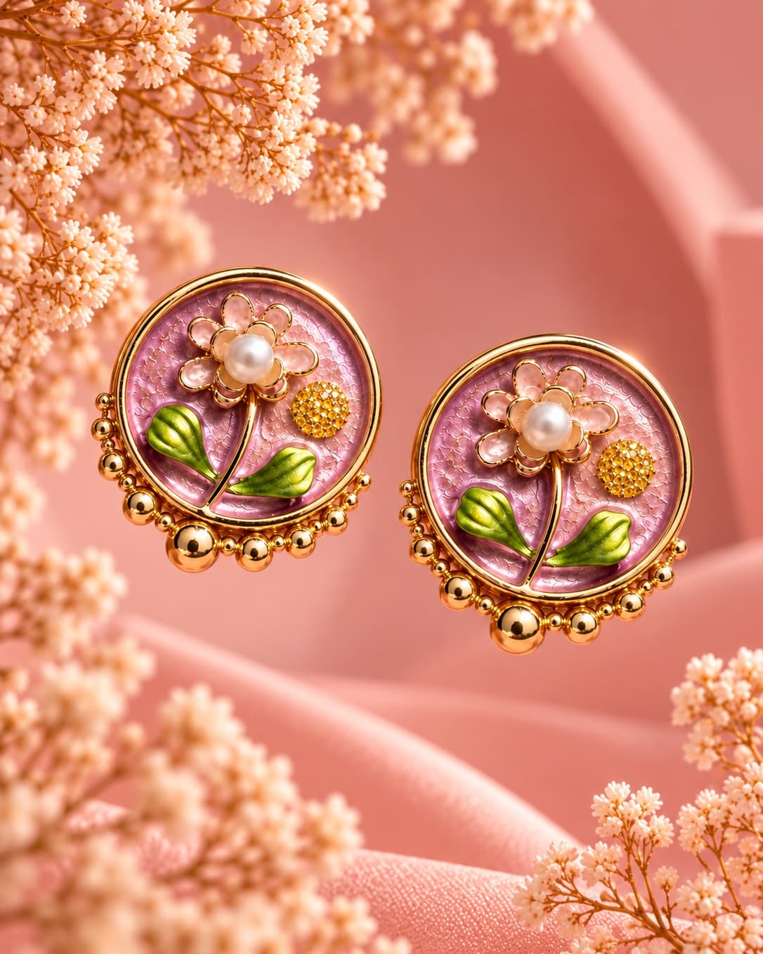 Blossom Pearl Stud Earrings